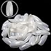 ECBASKET 500pcs Coffin Nails Ballerina Fake Nail Tips Long Full Cover Acrylic False Nails Natural Artificial Nails 10 Sizes for Nail Salons or DIY Nail Art at Home