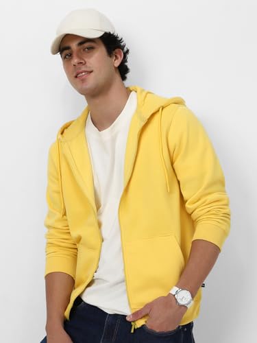 Image of Neostreak Men's Cotton Hooded Neck Zippered Sweatshirt