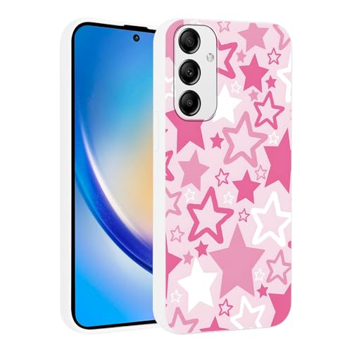 Vulfwela Galaxy A35 5G 6.6�C���`�g�����f�BY2K�X�^�[�t�H���P�[�X�A�J�[�g�D�[���N�[���X�^�[�f�U�C�����I�p�^�[���d�b�J�o�[�\�t�g�V���R��TPU�X�����ϏՌ��ی�o���p�[�J�o�[�P�[�X �K�[���Y ���f�B�[�X