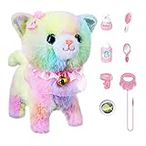 Bilinott Interactive Remote Control Electronic Plush Cat Toy - Walks, Barks, and Plays Dress Up - Re
