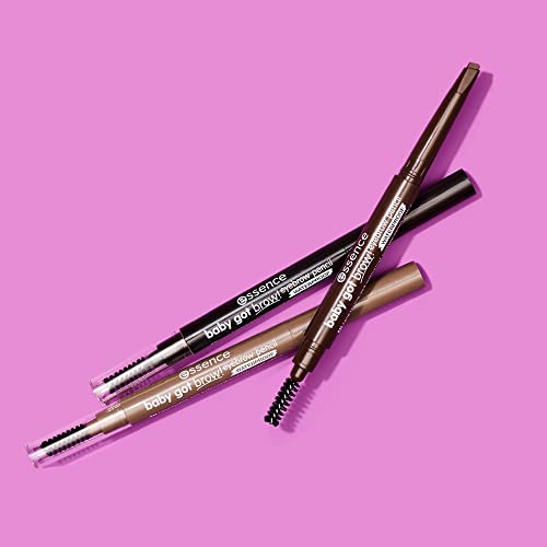 Essence | Baby Got Brow! Eyebrow Pencil | Long Lasting & Waterproof With Spoolie | Vegan, Cruelty Free, Formulated Without Parabens, Preservatives, Oil & Alcohol (20 | Brunette) #TOP6