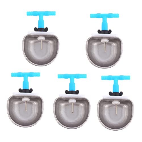 BESPORTBLE 5pcs Automatic Rabbit Water Feeder Stainless Steel Rabbit Drinking Bowl t Joint