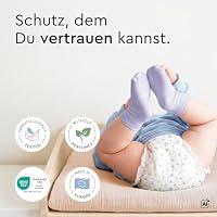 LILLYDOO hautfreundliche Windeln, Größe 1 (2+ kg), 24 Stück | Sicherer Auslaufschutz, Weich, Ohne Parfüme & Lotionen für empfindliche Haut, Dermatologisch getestet – Ansicht 6