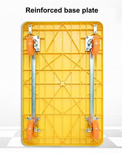 Carro plataforma industrial plegable con ruedas giratorias silenciosas miniatura 4