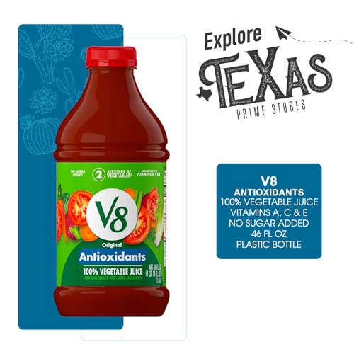 V8 Original 5-Pack of Antioxidants 100% Vegetable Juice 46 fl oz Plastic Bottle - Thumbnail 3