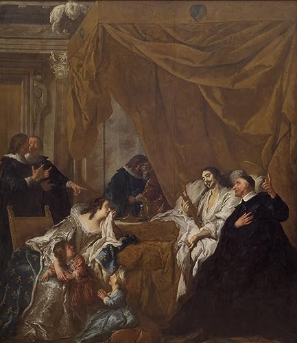 Toile St Vincent de Paul et Louis XIII finition premium 60x90cm