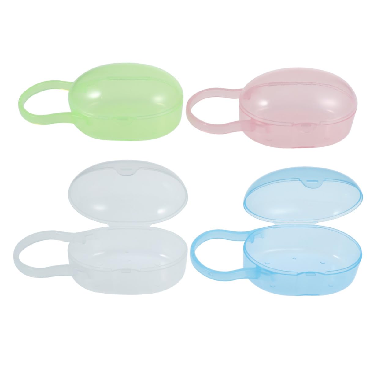 SUPVOX Baby Pacifier Storage Box 4pcs Holder Case Leakproof Odorless for Home On-The-go