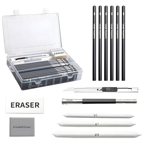 Image of DaKos Professional Sketching Pencil Set for Artists - Complete Drawing Kit with Graphite Pencils Set & Carry Box, Art Supplies for Shading & Sketching (22 Pcs)