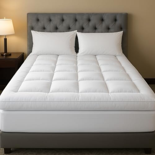 LOOMERIG 4-Inch Microfiber Mattress Topper Double Bed