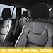 2 Pcs Universal Car Headrest Cover Soft Washable Dirt-Proof Car Head Rest Protector Universal Headrest Covers Vehicle Accessories Headrest Cover for Most Cars Trucks (Black)