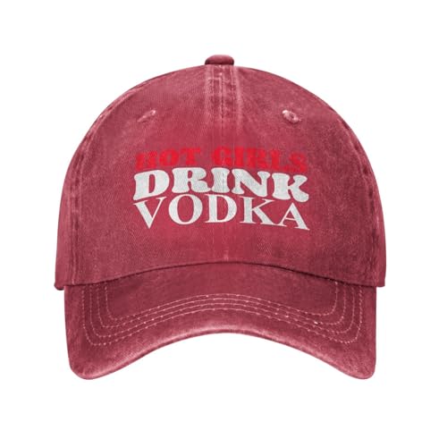 Hot Girls Drink Vodka Hats for Women Hot Girls Drunk Wine Mens Hats