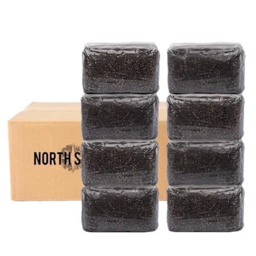(8-Pack) North Spore CVG (Coco Vermiculite Gypsum) Sterile Bulk Substrate | Ideal for Beginner Growers | Made in USA | Grow Dung-Loving Mushrooms