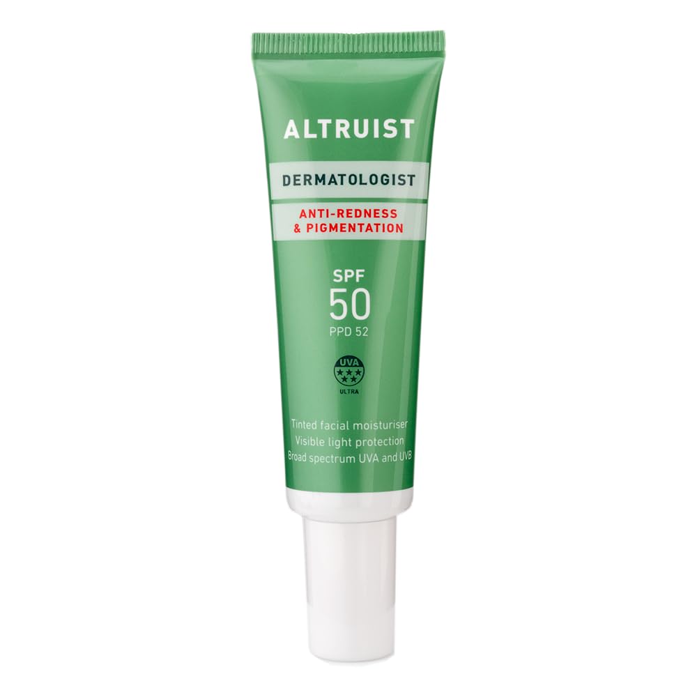Altruist Dermatologist Anti Redness and Pigmentation SPF50 Tinted Face Cream, Unscented, 30 ml (Pack of 1)