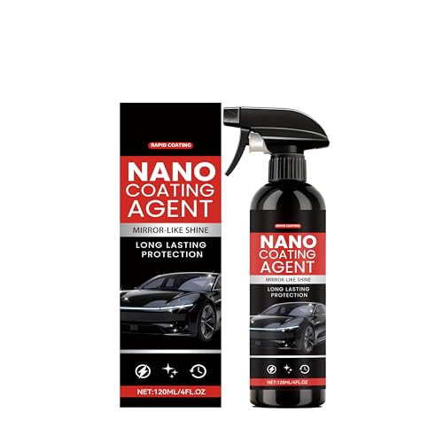 Car Nano Coating Spray, Oil Film Remover Glass Cleaner, Waterless Car Wax Spray for Shine Maintenance