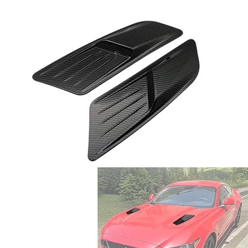 【Materiali di alta qualità】Le prese d'aria del cofano motore sono realizzate in plastica ABS di alta qualità e rivestite con una vernice UV. Hanno una superficie lucida, sono resistenti a graffi.