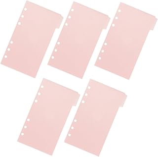 GATHINESS Pasta De Arquivos 1 Conjunto De De Bolso De Arquivo Clipes De Fichário Blocos De Notas De 6 Furos Pasta De 6 Argolas Recarga De Bolso Cartão De Visita Bolsa Bolsas