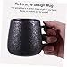 BIUDECO Taza de Cerámica Retro con Vintage Taza de Desayuno con Tapa y Cuchara Diseño Compacto y Portátil Imagen de BIUDECO Taza de Cerámica Retro con Vintage Taza de Desayuno con Tapa y Cuchara Diseño Compacto y Portátil