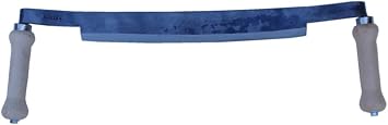 Curved Mueller large Draw Knife, Shingle, spindle, Barking, log building and timber framing, Hand Forged In Austria 7087,01