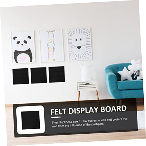 Paneles acústicos de pared negros de poliéster, juego de 6 piezas para decoración del hogar miniatura 5