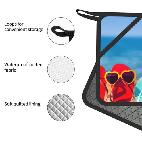 Gants de cuisine et maniques plage de sable anti-chaleur 500 degrés