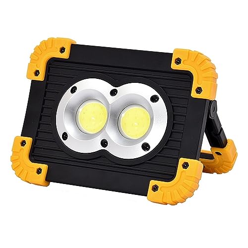 Feux de sécurité LED 10W rechargeable avec puce COB pour éclairage extérieur de terrasse