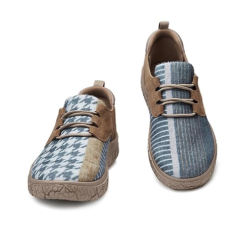 UIN Men's Art Travel Walking Shoes Slip On Casual Lightweight Wide Toe Chunky Comfort Fashion Sneaker Bardenas