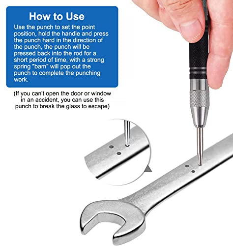 Punzone Centro Caricato,2 pezzi Punzone Centrale