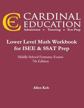 Paperback Math Workbook for ISEE, SSAT, and HSPT Prep Book