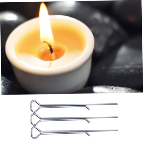 Clip sujetamechas para velas acero inoxidable 10 unidades miniatura 2