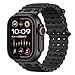 MoKo Cinturino Ocean Compatibile con Apple Watch Ultra 3/2/1 49 mm, S11/S10 46 mm, 9/8/7 45 mm, SE3/SE2/SE/6/5/4 44 mm, 3/2/1 42 mm, Cinturino Sportivo in Silicone Traspirante, A-Nero/Nero