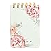 Graphique Vintage Roses Petite Journal - Pocket Journal with 200 Custom Interior Pages, Pink Floral Cover with Embellished Gold Foil 