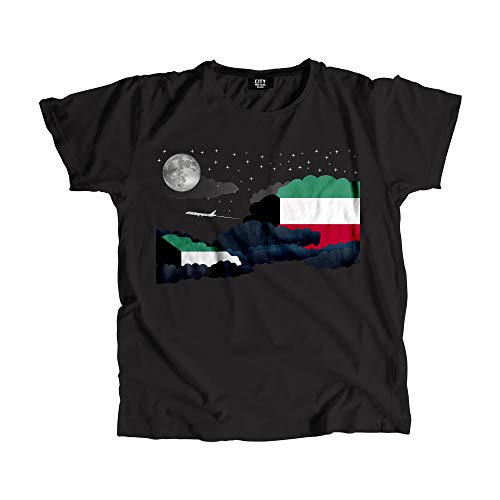 T-shirt nuages de nuit Koweït unisexe aux finitions soignées en coton doux