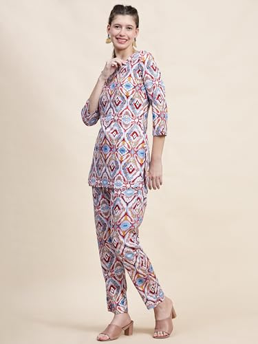 Image of Truvon Fashions Women Cord Set, Kurta and Pant Set