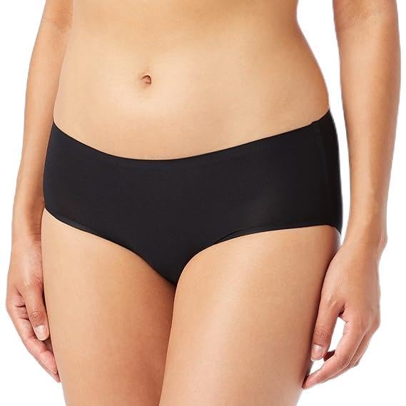 louryn koulyn Women's Cotton Mid Waist Bikini Panty with Lace Panel-picture-51