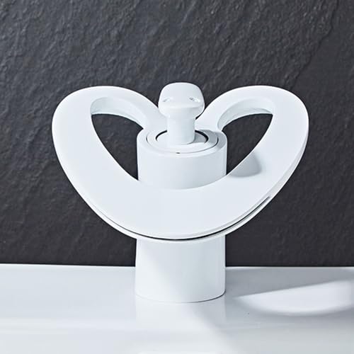 Robinet cascade de salle de bain en laiton chromé au design géométrique - 4