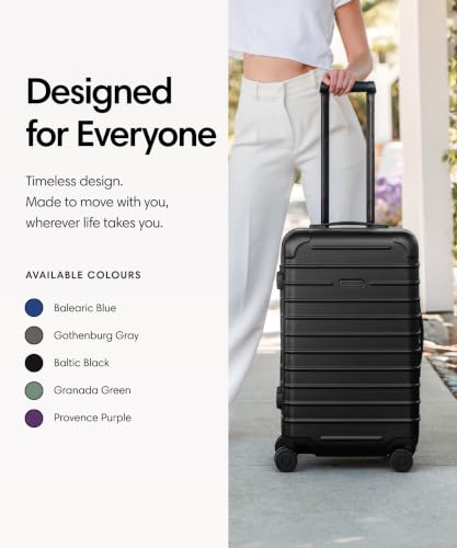 Solgaard Check-In Lite Suitcase - Hardside 24.8" Travel Luggage (Black) - Image 4