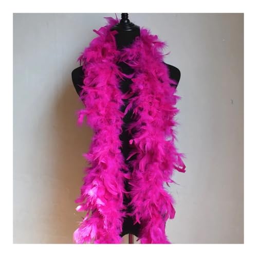 Bufanda boa de plumas rosa de 50 gramos para accesorios de ropa 5