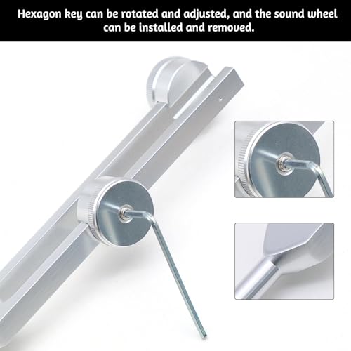 Marteau de diapason 128 Hz, avec marteau en silicone et sac, pour réparation de l'ADN, guérison par le son, fourche d'accordage de diagnostic en alliage d'aluminium, pour diagnostic de balle de – vue 3