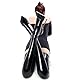 NSKRKOW Women’s Sexy Shiny Patent Leather Stockings Wet Look Hold-Up Stockings Thigh Latex Long Socks Stockings Overknee Fetish Lingerie