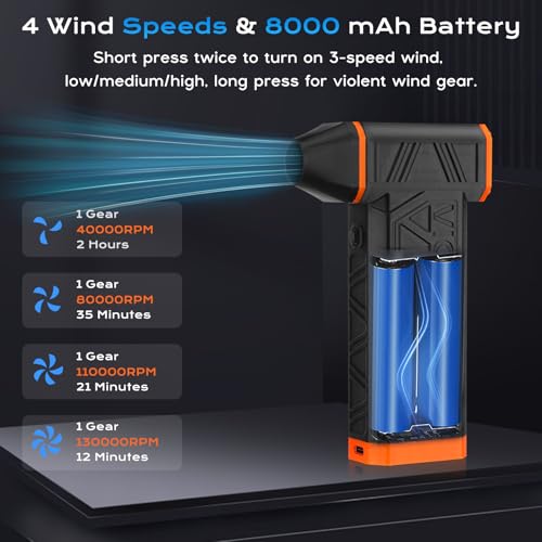 LYtech 130000RPM Compressed Air Duster PC Cleaner 200W Tiny Electric ...