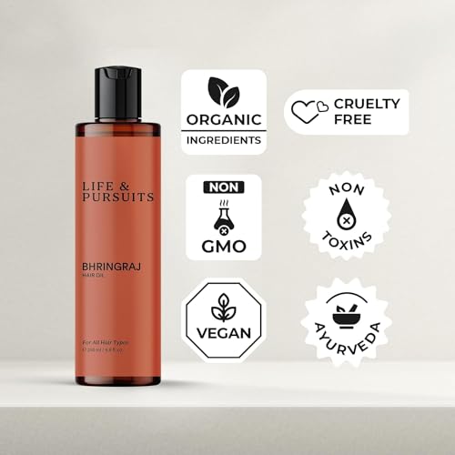 AL-Life-Pursuits-Amla-Brahmi-Hair-Oil-for-Hair-Growth-338-Oz-Organic-Natural-Hair-Oil-with-Coconut-Castor-and-Sesame-for-Healthy-Shiny-Hair-Packaging-May-Vary