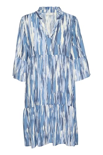 Robe KAFFE femme fluide coupe loose col V manches mi-longues
