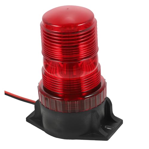 Luz estroboscópica LED roja para seguridad en obras y vehículos de ingeniería