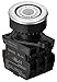 S3PF-P3W2AL, Illuminated Push Button (Flush), ?30, White, 2 Normal Open, LED 100-220VAC
