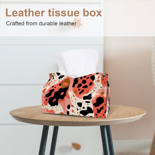 Distributeur de serviettes léopard rose à pois : le lot de 2 housses déco et pratiques