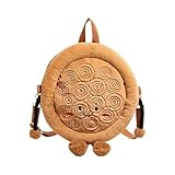 YIZITU Lustige Von Brot Inspirierte Plüsch Umhängetasche Mit Verstellbarem Riemen Und Mehreren Fächern Für Die Tägliche Unverzichtbare Plüsch Naan Brot Umhängetasche