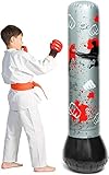Ejercita y aumenta la fuerza física: tu hijo puede utilizar el saco de boxeo para completar el ejercicio diario. Puede ayudar a tu hijo a aumentar la fuerza física. Puede ser utilizado por niños o adolescentes para hacer ejercicio.