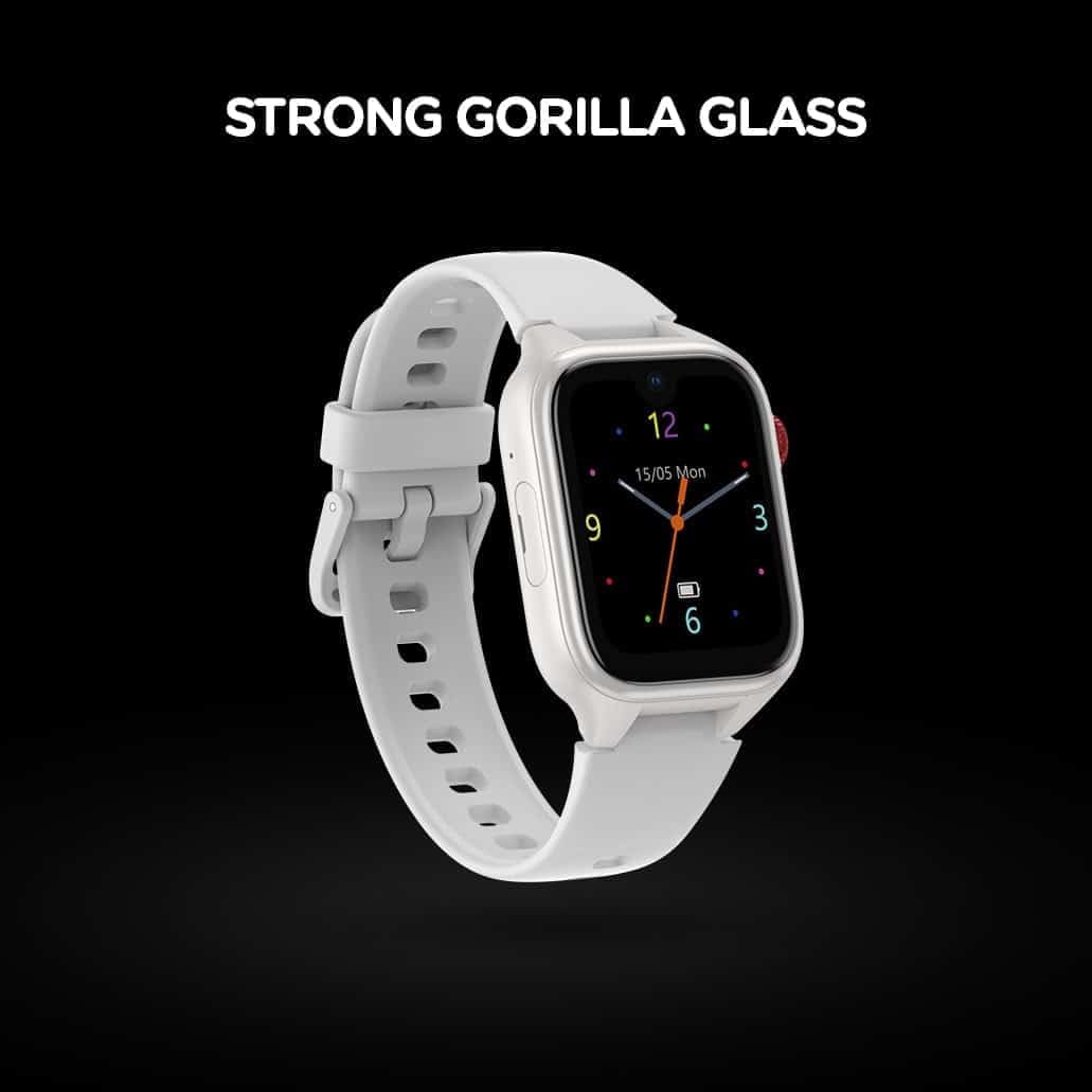 KidsOClock GL50 Smart Watch with 'STRONG GORILLA GLASS' text