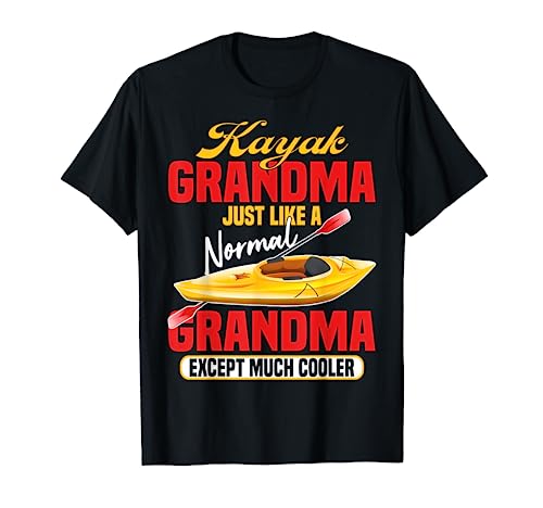 Kayak Grandma Kayak Camisa divertida Kayak Kayak Kayaker Camiseta
