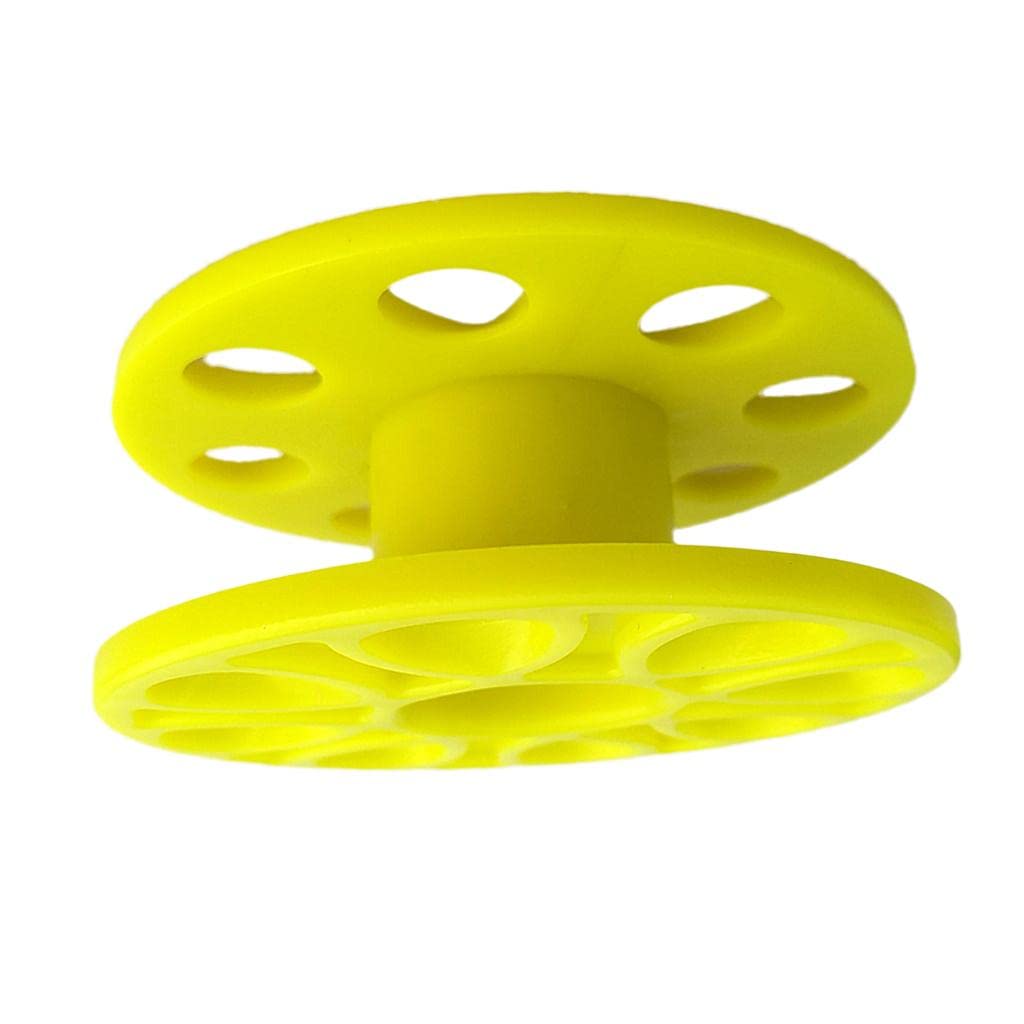 Udpoiuyt Yellow Plastic Wire Reel, Compact Scuba Diving Finger Reel Water Sports Guide Line Spool Equipment Multicolor(Yellow)